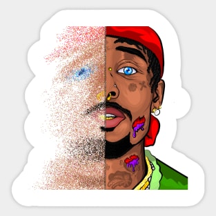 Pirate fade Sticker